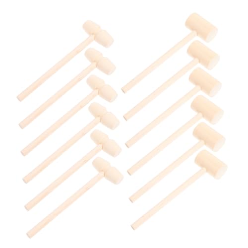 ASAKKURA 30 Stück Holzhammer, Hämmerspielzeug, Simulation Holzhammer, Kleinkind, Gefälschter Hammer, Tragbarer Montessori-spielzeughammer Und Nägel Für Kinder, Hellgelb ASAKKURA 30 Stück Holzhammer, Hämmerspielzeug, Simulation Holzhammer, Kleinkind, Gefälschter Hammer, Tragbarer Montessori-spielzeughammer Und Nägel Für Kinder, Hellgelb von ASAKKURA