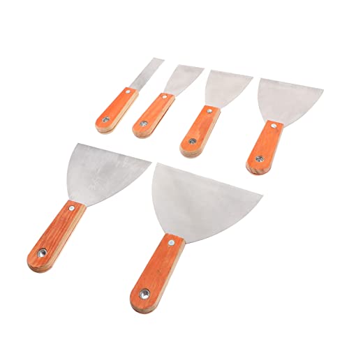 ASAKKURA 6 Teiliges Set Aus Stahl Spachtel Mit Holzgriff Polierte Kellen Für Präzises Arbeiten Praktische Und Tragbare Werkzeuge Für Maler Und Heimwerker ASAKKURA 6 Teiliges Set Aus Stahl Spachtel Mit Holzgriff Polierte Kellen Für Präzises Arbeiten Praktische Und Tragbare Werkzeuge Für Maler Und Heimwerker von ASAKKURA