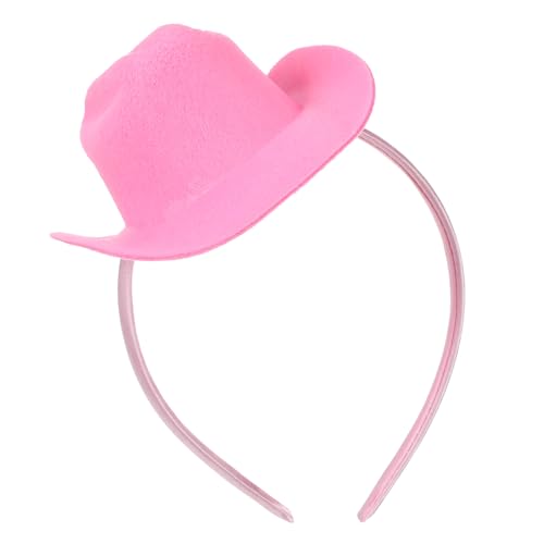 ASAKKURA Cowboyhut Stirnband Mini Cowgirl Hut Kopfschmuck für Partys Karneval und Cosplay Elastisches und Modisches Accessoire für Verschiedene Anlässe ASAKKURA Cowboyhut Stirnband Mini Cowgirl Hut Kopfschmuck für Partys Karneval und Cosplay Elastisches und Modisches Accessoire für Verschiedene Anlässe von ASAKKURA