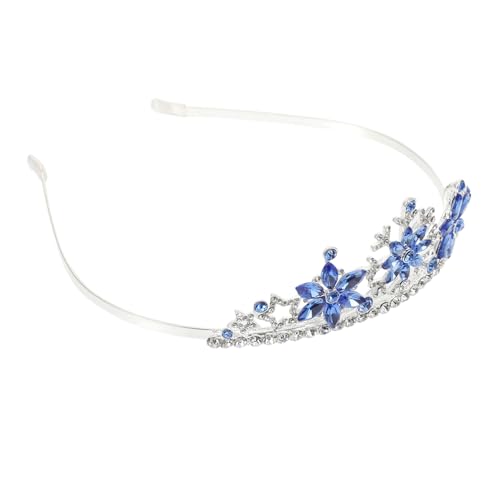 ASAKKURA Haarreif Schneeflocken Krone Blau Tiara Party Geburtstag Rollenspiel Dekoration Niedliches Einzigartiges Stirnband für Mädchen Komfortabel und Hautfreundlich von ASAKKURA