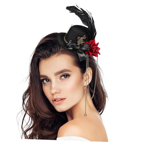 ASAKKURA Kleiner Hut Haarspange für Teeparty Blumen Haarspange Süßes Haar Accessoire für Mädchen Leicht und Bequem für Hochsteckfrisuren ASAKKURA Kleiner Hut Haarspange für Teeparty Blumen Haarspange Süßes Haar Accessoire für Mädchen Leicht und Bequem für Hochsteckfrisuren von ASAKKURA