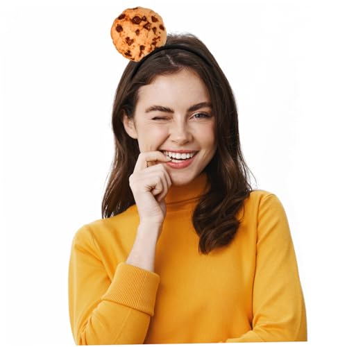 ASAKKURA Plüsch Keks Haarreif Weicher Cartoon Cookie Haarreif Lustiges Party Accessoire Karneval Kopfschmuck Mädchen Keks Kopfband ASAKKURA Plüsch Keks Haarreif Weicher Cartoon Cookie Haarreif Lustiges Party Accessoire Karneval Kopfschmuck Mädchen Keks Kopfband von ASAKKURA