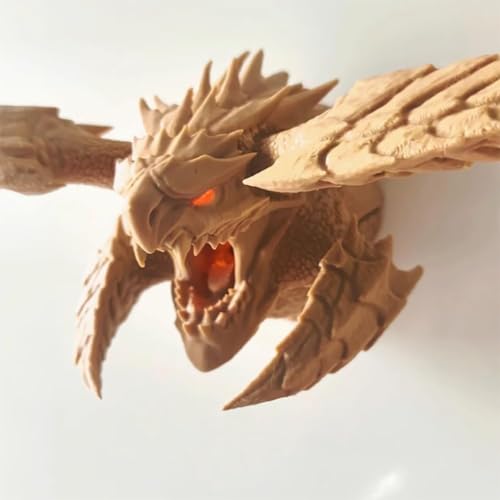 32 x 10 x 10 cm Monster Hunter Albatross Figur PVC Statue Actionfiguren Modellsammlung Dekoration Geschenk (der Wasserhahn kann magnetisch sein) (Gelb) von ASEDRFY