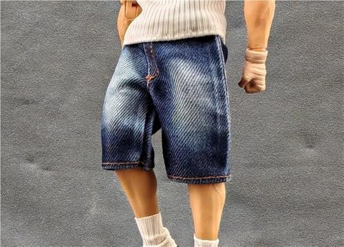 ASEDRFY 1/12 Maßstab männliche Figur, Puppenkleidung, lässig, lang, Denim-Shorts, Kostüm für 15,2 cm männliche Soldaten-Actionfigur ASEDRFY 1/12 Maßstab männliche Figur, Puppenkleidung, lässig, lang, Denim-Shorts, Kostüm für 15,2 cm männliche Soldaten-Actionfigur von ASEDRFY