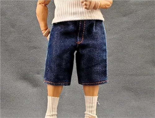 ASEDRFY 1/12 Maßstab männliche Figur, Puppenkleidung, lange Denim-Shorts, Kostüm für 15,2 cm männliche Soldaten-Actionfigur ASEDRFY 1/12 Maßstab männliche Figur, Puppenkleidung, lange Denim-Shorts, Kostüm für 15,2 cm männliche Soldaten-Actionfigur von ASEDRFY