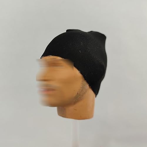 ASEDRFY 1/6 Maßstab männlich, Figurenpuppe, Strickmütze, Strickzubehör für 30,5 cm männliche Soldaten-Actionfigur, Puppe, Schwarz ASEDRFY 1/6 Maßstab männlich, Figurenpuppe, Strickmütze, Strickzubehör für 30,5 cm männliche Soldaten-Actionfigur, Puppe, Schwarz von ASEDRFY