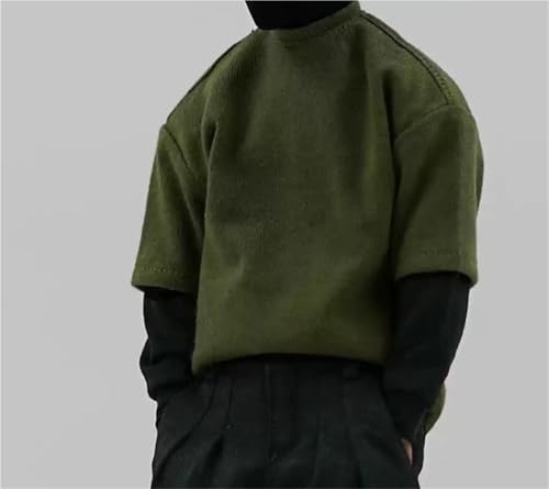 ASEDRFY 1/6 Maßstab männliche/weibliche Kleidung, kurzärmeliges T-Shirt Kleidung für 30,5 cm nahtlose Actionfigur-Körperpuppe (schwarz) von ASEDRFY