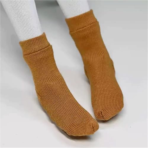 ASEDRFY 1/6 Maßstab männliche/weibliche Kleidung, lässige Stricksocken, Knöchelsocken für 30,5 cm nahtlose Actionfigur, Körperpuppe (rot) von ASEDRFY