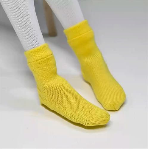 ASEDRFY 1/6 Maßstab männliche/weibliche Kleidung, lässige Stricksocken, Knöchelsocken für 30,5 cm nahtlose Actionfigur, Körperpuppe (rot) von ASEDRFY