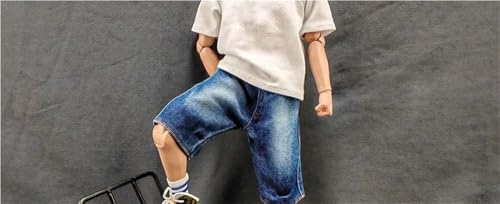 ASEDRFY 1/6 Maßstab männliche Figur, Puppenkleidung, Denimhose, Shorts, Kostüm für 30,5 cm männliche Soldaten, Actionfigur, Puppe (blau) von ASEDRFY