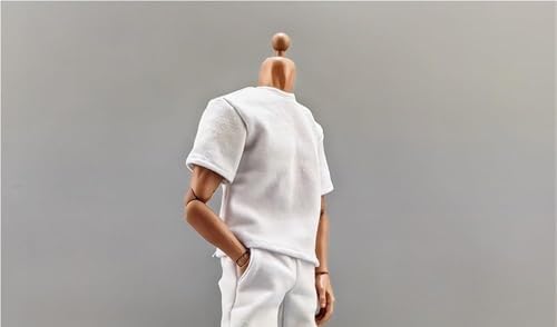 ASEDRFY 1/6 Maßstab männliche Figur, Puppenkleidung, solides lockeres Hemd, Kostüm für 30,5 cm männliche Soldaten-Actionfigur von ASEDRFY