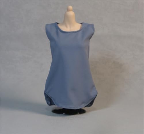ASEDRFY 1/6 Maßstab weiblich, Figurenpuppe, Kleidung, ärmellos, lässiges Hemd, Kostüm für 30,5 cm große Soldatinnen, Actionfigur, Puppe (weiß) von ASEDRFY