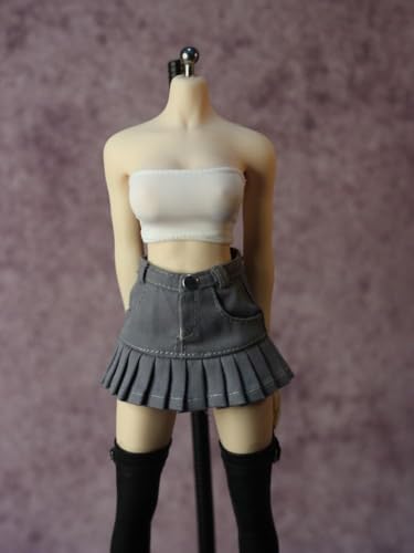 ASEDRFY 1/6 Maßstab weiblich, Figurenpuppenkleidung, ärmelloses Hemd, Faltenrock für 30,5 cm große Soldaten-Actionfigur-Puppe ASEDRFY 1/6 Maßstab weiblich, Figurenpuppenkleidung, ärmelloses Hemd, Faltenrock für 30,5 cm große Soldaten-Actionfigur-Puppe von ASEDRFY