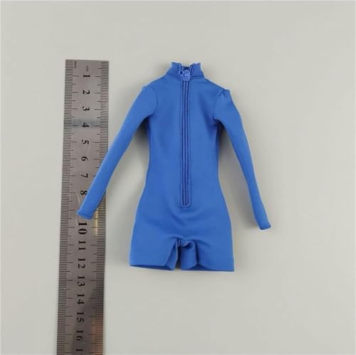ASEDRFY 1/6 Maßstab weiblich, Puppenkleidung, langärmelig, hoher Halsausschnitt, Kostüm für 30,5 cm große Soldatinnen, Actionfigur, Puppe (rot) von ASEDRFY