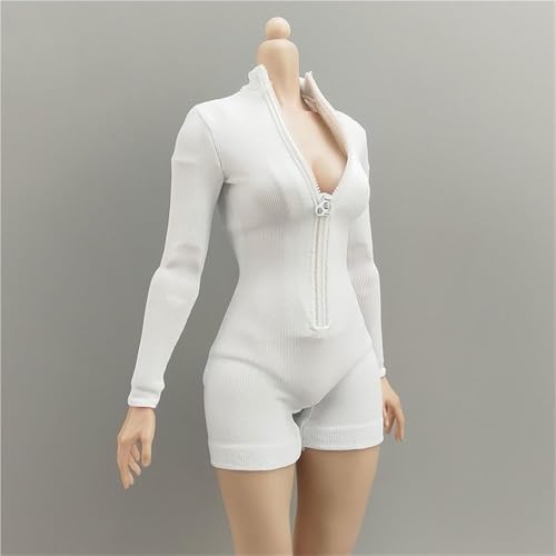 ASEDRFY 1/6 Maßstab weiblich, Puppenkleidung, langärmelig, hoher Halsausschnitt, Kostüm für 30,5 cm große Soldatinnen, Actionfigur, Puppe (rot) von ASEDRFY