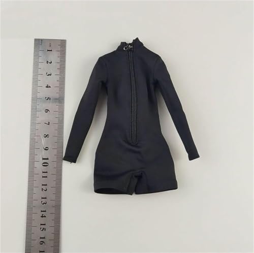ASEDRFY 1/6 Maßstab weiblich, Puppenkleidung, langärmelig, hoher Halsausschnitt, Kostüm für 30,5 cm große Soldatinnen, Actionfigur, Puppe (rot) von ASEDRFY
