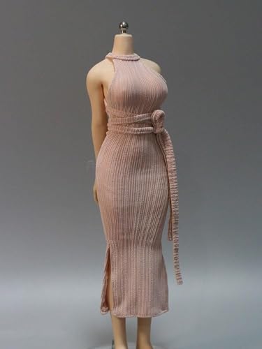 ASEDRFY 1/6 Maßstab weibliche Figur, Puppenkleidung, Abendkleid, Partykleid, Kostüm für 30,5 cm Soldaten-Actionfigur, Puppe (weiß) von ASEDRFY