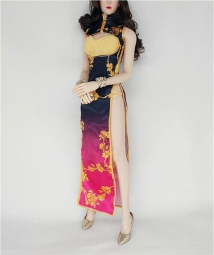 ASEDRFY 1/6 Maßstab weibliche Figur, Puppenkleidung, Cheongsam-Kleid, Kostüm für 30,5 cm große Soldaten-Actionfigur ASEDRFY 1/6 Maßstab weibliche Figur, Puppenkleidung, Cheongsam-Kleid, Kostüm für 30,5 cm große Soldaten-Actionfigur von ASEDRFY