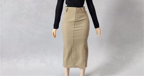 ASEDRFY 1/6 Maßstab weibliche Figur, Puppenkleidung, Jeansrock, Knöchelrock, Kostüm für 30,5 cm weibliche Soldatin, Actionfigur, Puppe (blau) von ASEDRFY