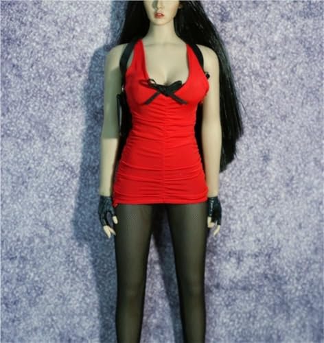 ASEDRFY 1/6 Maßstab weibliche Figur, Puppenkleidung, Kleid, lange Strümpfe, Schultergurt für 30,5 cm große Soldaten-Actionfigur-Puppe von ASEDRFY