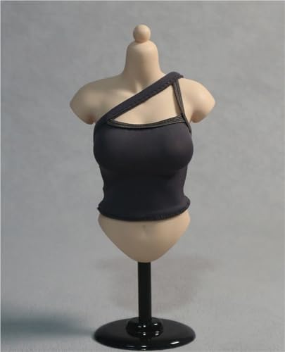 ASEDRFY 1/6 Maßstab weibliche Figur, Puppenkleidung, Schultern, ärmellos, Hemden, Kostüm für 30,5 cm große Soldatinnen, Actionfigur, Puppe (grau) von ASEDRFY