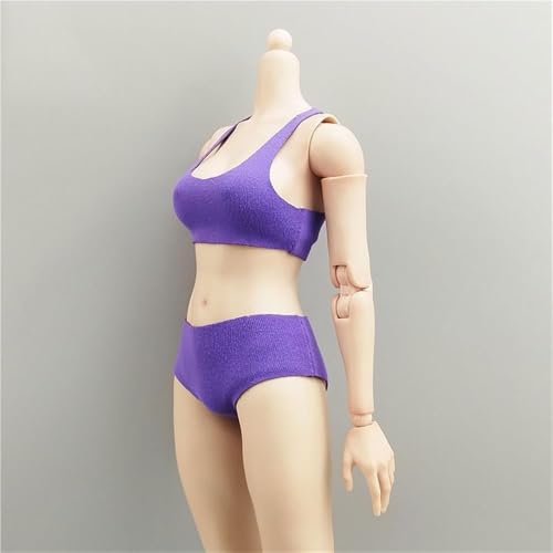 ASEDRFY 1/6 Maßstab weibliche Figur, Puppenkleidung, Sportshirt, Unterwäsche, Kostüm für 30,5 cm weibliche Soldatin, Actionfigur, Puppe (blau) von ASEDRFY