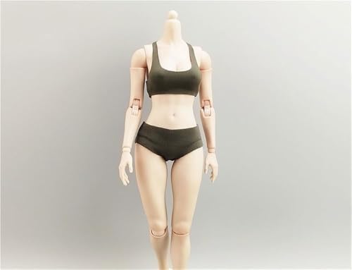 ASEDRFY 1/6 Maßstab weibliche Figur, Puppenkleidung, Sportshirt, Unterwäsche, Kostüm für 30,5 cm weibliche Soldatin, Actionfigur, Puppe (blau) von ASEDRFY