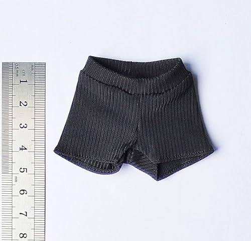 ASEDRFY 1/6 Maßstab weibliche Figur, Puppenkleidung, Strick-Shorts, Kostüm für 30,5 cm weibliche Soldatin, Actionfigur, Puppe (schwarz) von ASEDRFY