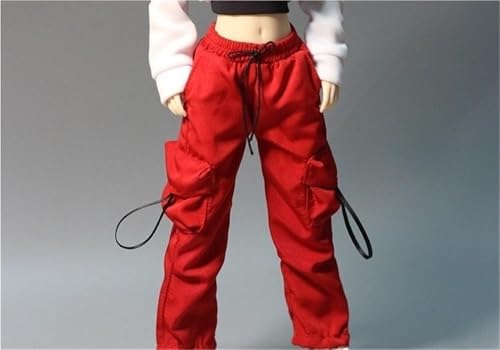 ASEDRFY 1/6 Maßstab weibliche Figur, Puppenkleidung, hohe Taille, Cargohose, Hose für 30,5 cm große Soldatinnen, Actionfigur, Puppe (schwarz) von ASEDRFY
