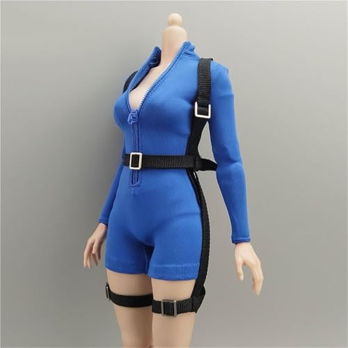 ASEDRFY 1/6 Maßstab weibliche Kleidung Langarm High Neck Overall Gürtel Kostüm für 30,5 cm weibliche Soldatin Actionfigur Puppe ASEDRFY 1/6 Maßstab weibliche Kleidung Langarm High Neck Overall Gürtel Kostüm für 30,5 cm weibliche Soldatin Actionfigur Puppe von ASEDRFY
