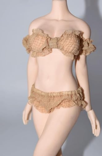 ASEDRFY 1/6 Maßstab weibliche Soldatenfigur, Kleidung, Unterwäsche, Badeanzug für 30,5 cm bewegliche Puppe, Miniaturen, Zubehör, Puppe (braun) von ASEDRFY
