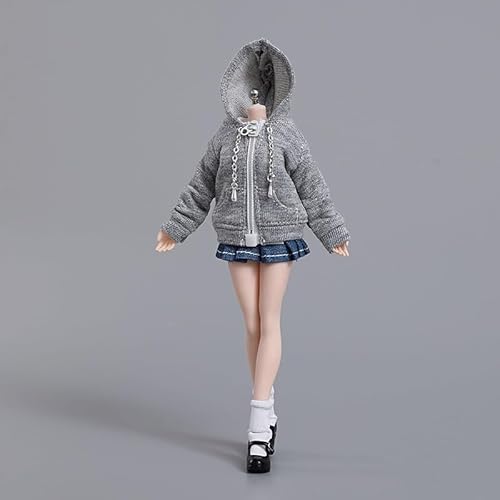 ASEDRFY 1/6 Scale Female Figure Clothes, Female White Short Sleeved T-Shirt Denim Pleated Skirt Jacket Socks Shoes for 30.5 cm Action Figure Body Doll ASEDRFY 1/6 Scale Female Figure Clothes, Female White Short Sleeved T-Shirt Denim Pleated Skirt Jacket Socks Shoes for 30.5 cm Action Figure Body Doll von ASEDRFY