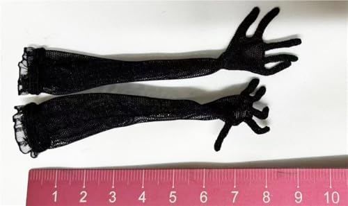 ASEDRFY 1/6 Skala weibliche Soldaten-Figur, Netz, lange Handschuhe, Partyhandschuhe für 30,5 cm bewegliche Puppe, Miniaturen, Zubehör, Puppe (Rosa) von ASEDRFY