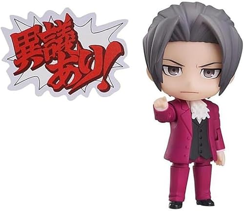 ASEDRFY 10 cm Ace Attorney: Phoenix Wright/Miles Edgeworth PVC Sammelspiel Actionfigur Charakter Modell Anime Toys (Größe: Blau) von ASEDRFY