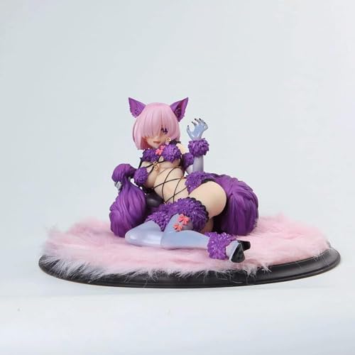 ASEDRFY 12 cm japanische Anime Fate/Grand Order Cat Girl Mash Kyrielight Limited Edition Modell Spielzeug Haltung Action Figuren Anime Spiel Dekoration Geschenk von ASEDRFY