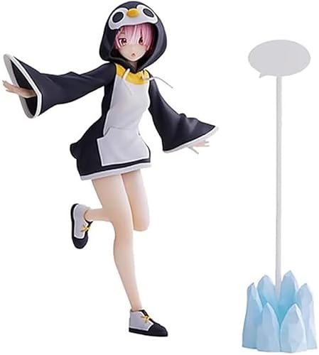 ASEDRFY 20 cm. Re:Zero Starting Life in Another World: Rem and Ram Actionfigur, PVC, Umweltschutzmaterialien, Dekoration, Ornamente (Farbe: Rosa) von ASEDRFY