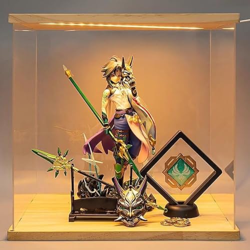 ASEDRFY 24cm/9.44'' Genshin Impact xiao Vigilant Yaksha PVC Collectible Game Action Figure Character Model Anime Toys von ASEDRFY
