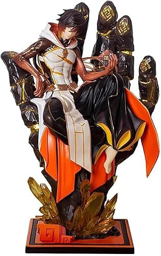 ASEDRFY 26 cm große Genshin Impact Zhongli-Figur, PVC, umweltfreundliche Materialien, geeignet für Zuhause, Büro, Schreibtisch, dekorative Ornamente, Spielzeug von ASEDRFY