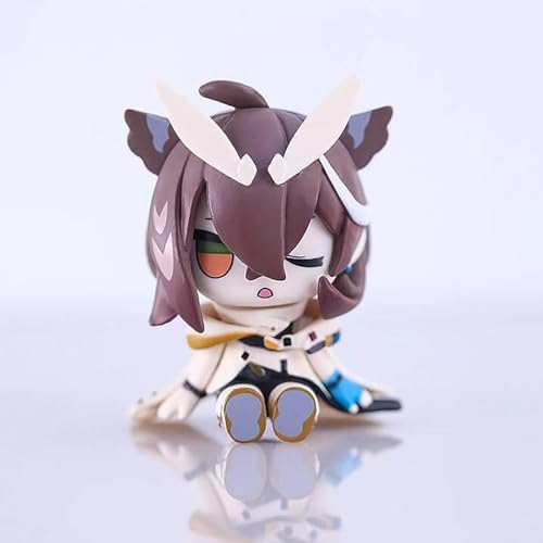 ASEDRFY 8 cm große Arknights Figur PVC Statue Anime Figuren Actionfigur Modellsammlung Puppe Dekoration Spielzeug Geschenk (Größe: Grün) von ASEDRFY