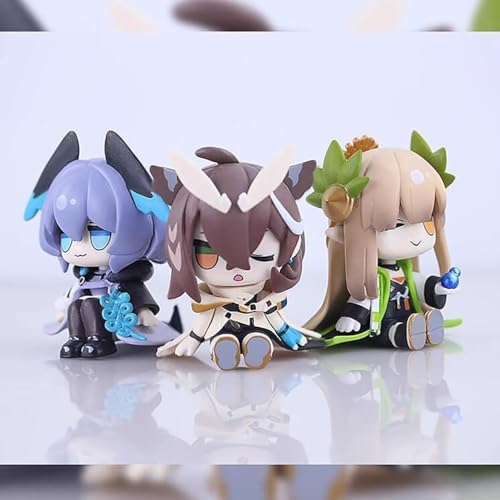 ASEDRFY 8 cm große Arknights Figur PVC Statue Anime Figuren Actionfigur Modellsammlung Puppe Dekoration Spielzeug Geschenk (Größe: Grün) von ASEDRFY