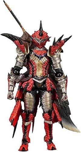 ASEDRFY - Anime-Figura, 15 cm, Motiv: Monster Hunter Rathalos Zinogre, Figur aus PVC, Figur de acci?n, modelo de colecci?n de mu?ecas, decoraci?n de juguete, regalo (Farbe: rojo) von ASEDRFY