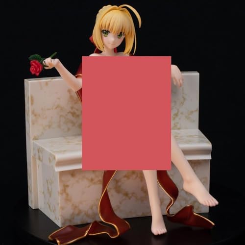 ASEDRFY Anime-Girl-Figur Ecchi Extra?ble Anime Fate Stay Night Extra Red Nero Claudius C?sar Asiento Traje de ba?o Ni?as Figura de Acci?n Colecci?n de PVC Ornamento Mu?eca Estatua Chris von ASEDRFY