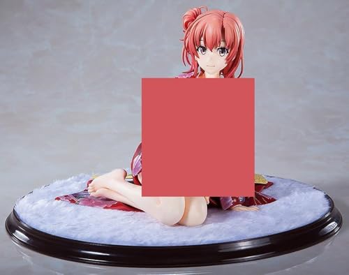 ASEDRFY Anime-Girl-Figur aus Waifu, Anime-Japonés, extraíble My Teen Comedia romántica Yuigahama Yui Figura de acción de PVC sentado Modelo Estatua Ornamento Adulto von ASEDRFY