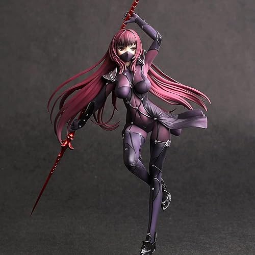 ASEDRFY Anime PVC Fate/Grand Order Lancer Scathach Aquamarin stehender Figur Modell Ornament Erwachsene Spielzeug Schönes Mädchen Ornament Sammlung Actionfigur Geburtstagsgeschenk von ASEDRFY