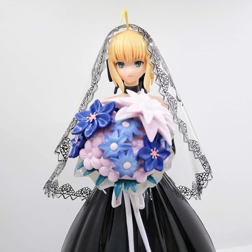 ASEDRFY Beliebte 25 cm Deluxe-Edition Fate/Stay Night Anime-Figur 10. Königliches Hochzeitskleid Ver. Action-Figur, Bikini, Anime-Figur, Modell, Spielzeug, Ornamente, Dekorationen, Geschenke von ASEDRFY