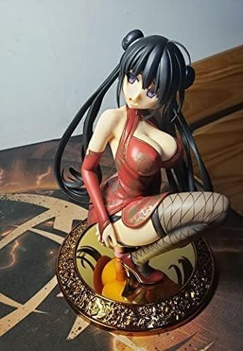 ASEDRFY Bewegliche 25cm Squat Haltung Cheongsam Schwarze Strümpfe Uniform Exquisite Actionfiguren Anime Mädchen Winter Mond Jasmin Erwachsene Spielzeug Figur Modelle Figuren Dekorationen Neujahr von ASEDRFY