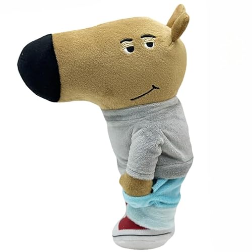 ASEDRFY Chill Guy Meme Plush, Standing Chill Guy Meme Plush Doll 23cm/9.1inch Handmade Manga Game Character Model Statue Collectible Craft Gift (a) von ASEDRFY