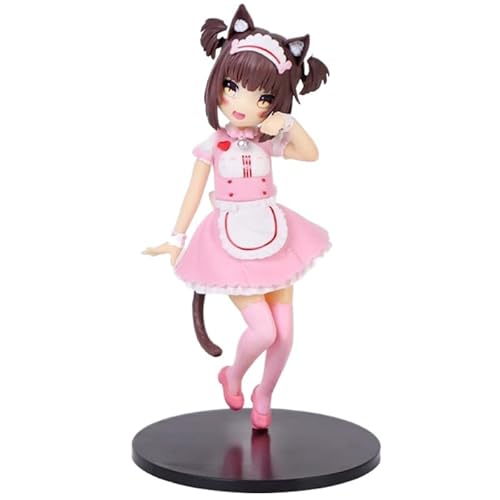 ASEDRFY Chocola, Vanilla Figure, Standing Cute Anime Figures 18cm/7.1inch Handmade PVC Cartoon Manga Game Character Model Decoration Craft Gift (b) von ASEDRFY