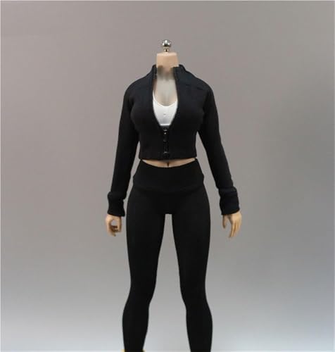 ASEDRFY Damenfigur, Puppenkleidung, Sportmantel, Hemd, Strumpfhose, Kostüm für 30,5 cm große Soldaten-Actionfigur, Puppe, Schwarz ASEDRFY Damenfigur, Puppenkleidung, Sportmantel, Hemd, Strumpfhose, Kostüm für 30,5 cm große Soldaten-Actionfigur, Puppe, Schwarz von ASEDRFY