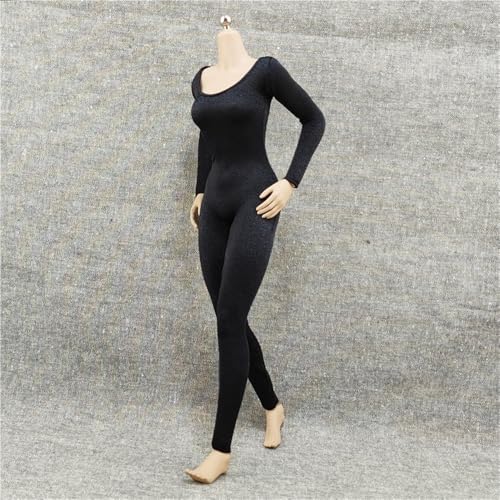 ASEDRFY Damenfigur im Maßstab 1/6, Puppenkleidung, Overall, langärmelig, Hemd, Kostüm für 30,5 cm große Soldatinnen, Actionfigur, Puppe (gelb) von ASEDRFY